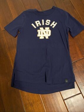 Under Armour Navy Short Sleeve 'Irish' Notre Dame Tee